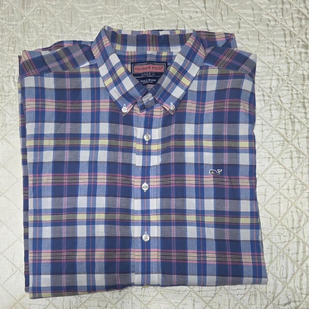Vineyard Vines Men's Multicolor Plaid Shirt